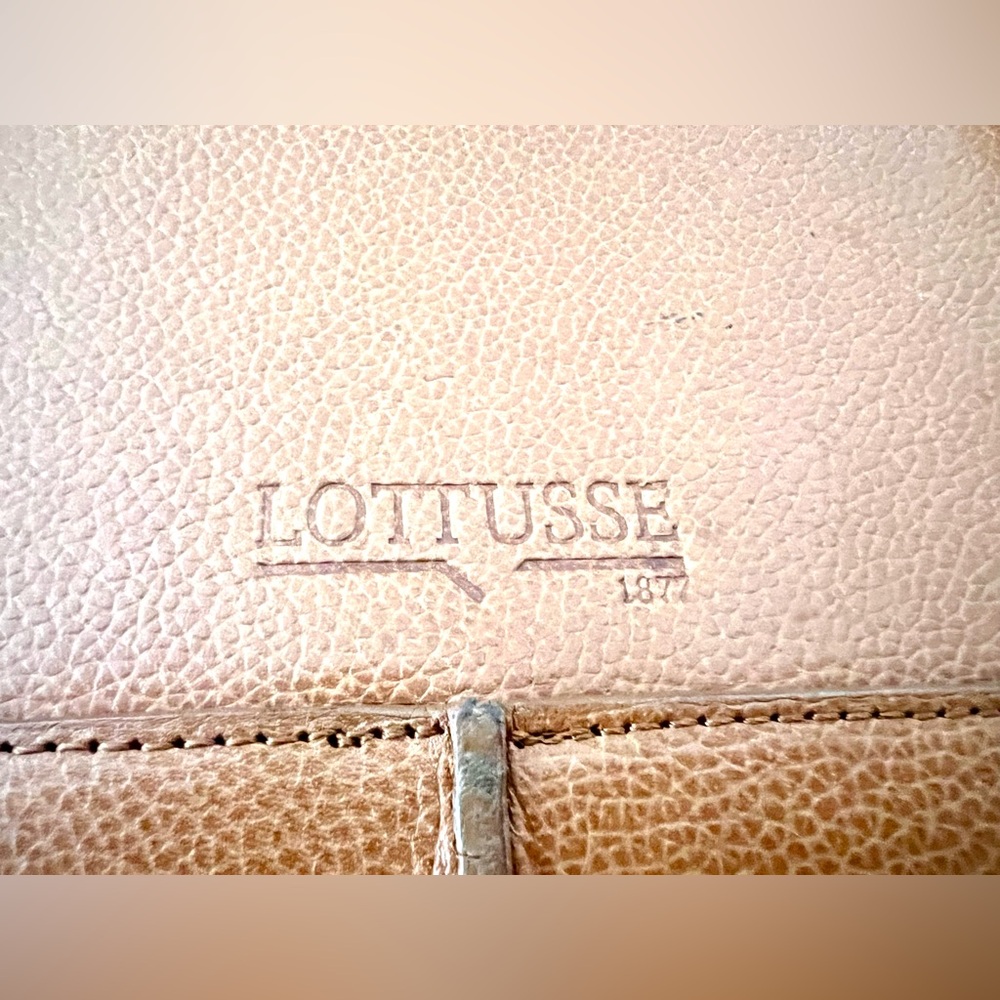 Lottusse Tan Leather Structured Shoulder Bag - Picture 6 of 9